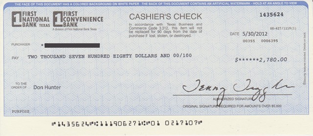 T me bank check